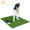 Mat impact Golf 2 ceaiuri de cauciuc &amp; 2 bare de aliniere &amp; 6 pozitii de impact 152 x 117 cm grosime 27 mm
