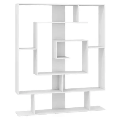 Bookcase cu 7 nivele camera separator raft Geometric stand raft birou alb