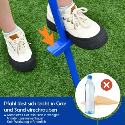 Set portabil Tetherball 3 etape de înălțime reglabil set cu Ball Twistball Set