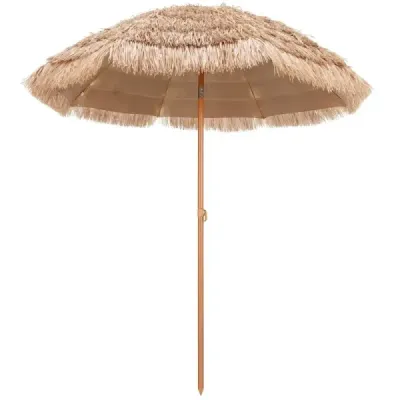 220 cm mare terasă umbrelă cu 8 umbrele în stil Hawaiian