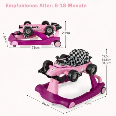 Costway 4 in 1 banda de alergare cu inaltime reglabila 15 kg Violet încarcabil