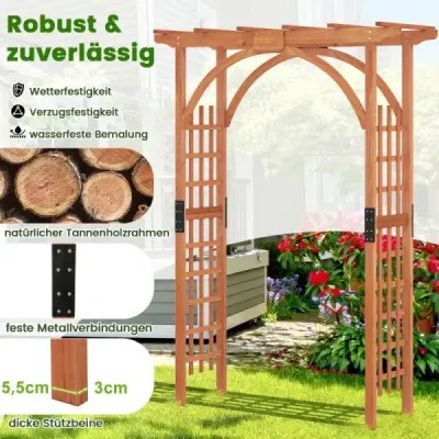 Arcul trandafirului din lemn Arca gradina pentru plante alpinism Elegant arc de nunta Natura