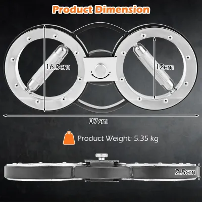 5,35 kg Masina greu de ardere braț de formare cu rezistență reglabilă & 360° Rotire