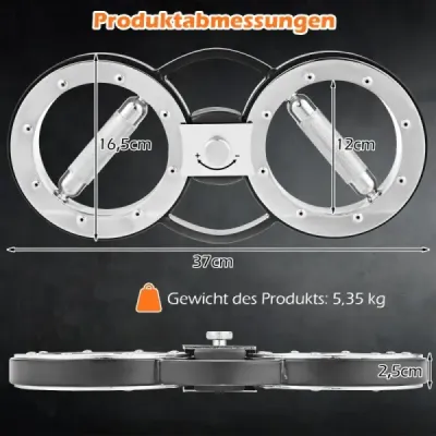 5,35 kg Masina greu de ardere braț de formare cu rezistență reglabilă & 360° Rotire