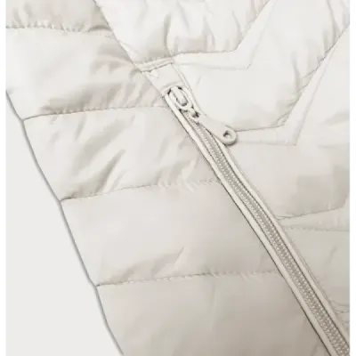 Jacheta de damă murată cu glugă J Style ecru (16M9238-280)
