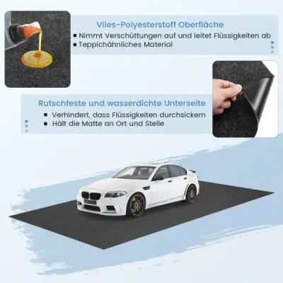 Garage floor mat 800 x 220 cm ulei de masina de colectare mat ulei de mat non-alunecare și impermeabil