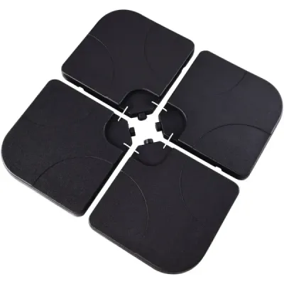 stand ecran 4 părți stand de ecran setați standul de bronz în formă de ventilator de bază pentru zona exterioară Scwarz