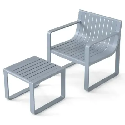 Set de mobilier de gradina cu 2 parti de balcon PP cu mobilier balcon de masa