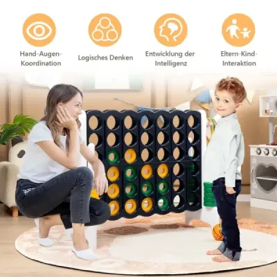 Câştig mare de 4 ori Jumbo 4-winning set 84 x 33 x 79 cm negru + alb