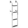 Scara pliabila in 3 etape cu trepte robuste din PVC &amp; adaptor si clipuri 27,5 x 13 x 90 cm