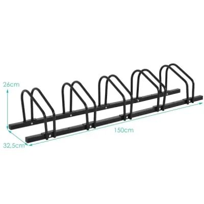 stand de biciclete stand stand stand stand stand stand stand cu 5 pitch-uri de biciclete negru