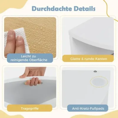 Masa pentru copii cu 4 scaune rotunde 5 grup de scaune pentru copii din lemn cu 4 scaune de depozitare Natura