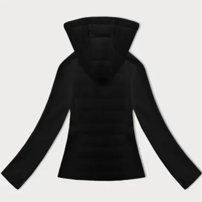 Jacheta de damă murată cu materiale comune J Stil negru (16M9226-392)