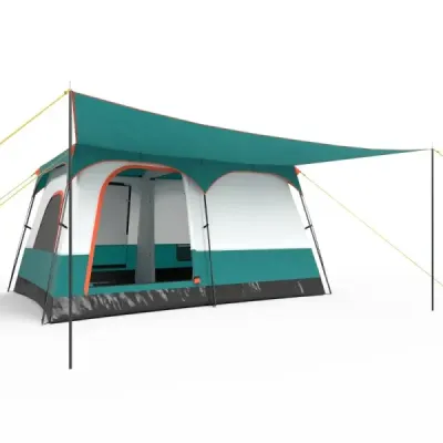 Cort mare cu cort & podea & 2 camere & 2 intrari si carat sac cort de camping cort familial S