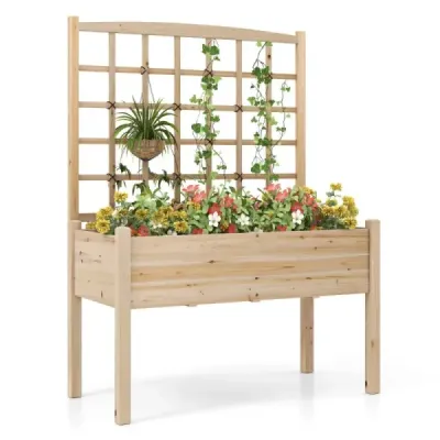 Cutie de plantat cu grila Ranking Cutie de flori Grădini cu Spalier Ranking ajutor