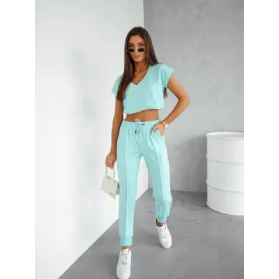 Set turcoaz din bumbac (VE55)