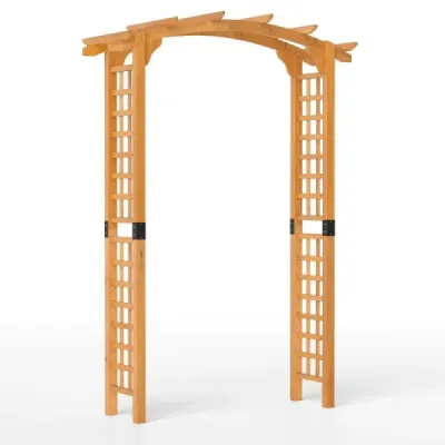 Arcul de grădină Wood Rose Bow cu acoperiș Ranking Grid Ranking Bow Orange L