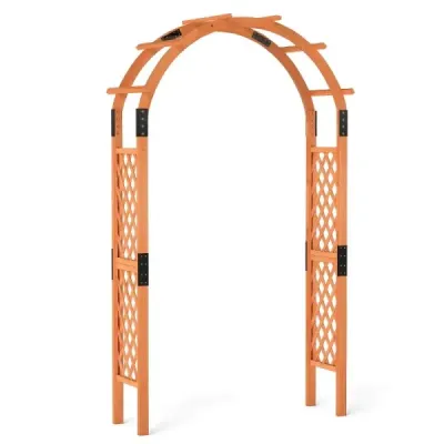 Arcul de trandafiri din lemn pentru căţărarea plantelor Garden Arch Arc Spalier Grid