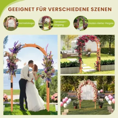 Arcul de trandafiri din lemn pentru căţărarea plantelor Garden Arch Arc Spalier Grid