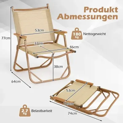2 seturi Scaune pliabile de camping cu scaune pliante cadru din aluminiu Scaune pliante ultraluminice