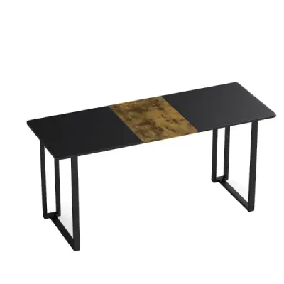 Scriere cu calculator cadru metalic Tabel conferinta PC Tabel 160 x 60 cm maro