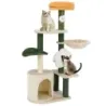Scratch 114 cm copac de mare pisica cu pisica pestera scaun flori verde + bej