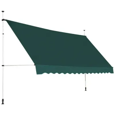 Cleming coperta 400 cm latime panglica balcon fara foraj rezistent la UV inaltime reglabil verde