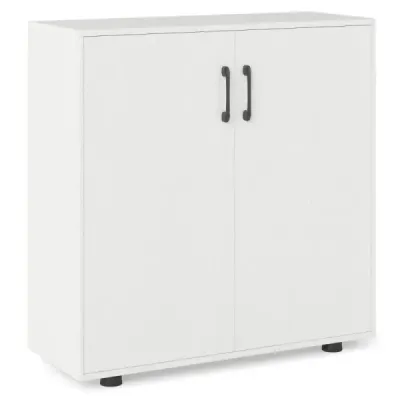 Sideboard cu uși și reglabile Cabinet de depozitare alb