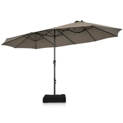 Umbrela twin 460 cm Marea umbrela cu terasa dubla Maro