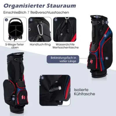 Club de golf masculin stabilit 11 parţial club de golf seturi mâna dreaptă cu albastru curcubeu