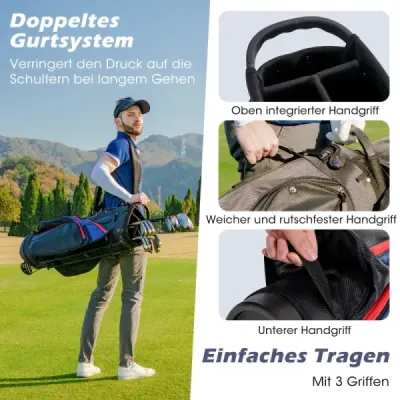 Club de golf masculin stabilit 11 parţial club de golf seturi mâna dreaptă cu albastru curcubeu