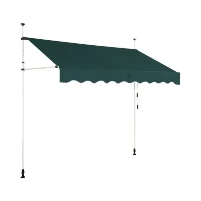 Panglica de prindere 350 cm latime panglica balcon fara a fora inaltimea rezistenta la UV reglabila Verde