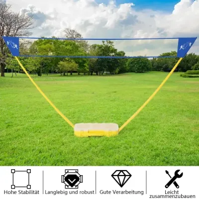 Badminton Net Înălţime reglabilă Badminton Power Stand Volei Net 3 x 1,5 m