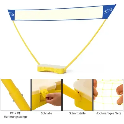 Badminton Net Înălţime reglabilă Badminton Power Stand Volei Net 3 x 1,5 m