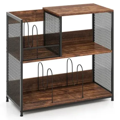 3-story recorder stand pentru până la 300 albume & 3 partiții detașabile
